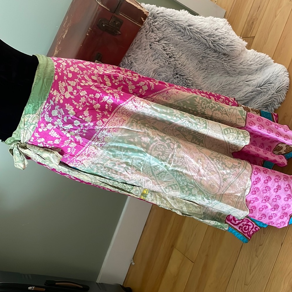 Amazing Reversible Wrap Skirt Size L
